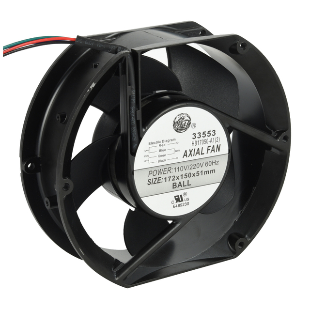 Ventilador AC de dupla tensão 17251 de alta eficiência